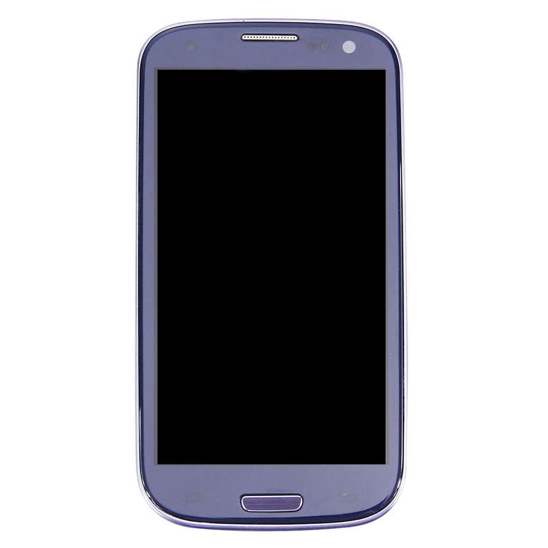 LCD Display (4.65 inch TFT) + Touch Panel with Frame for Galaxy SIII / i9300 (Pebble Blue)