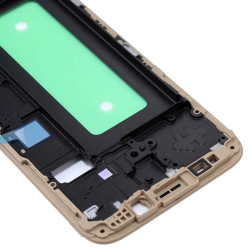 For Galaxy J730 Front Housing LCD Frame Bezel Plate(Black)
