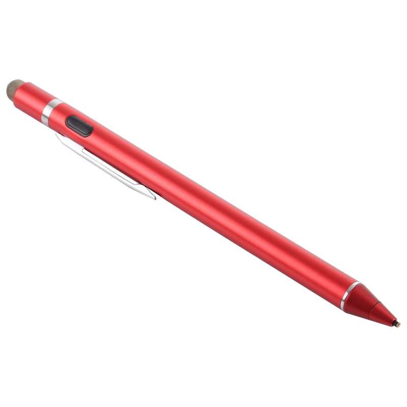 1.5-2.3mm Rechargeable Capacitive Touch Screen Active Stylus Pen(Black)