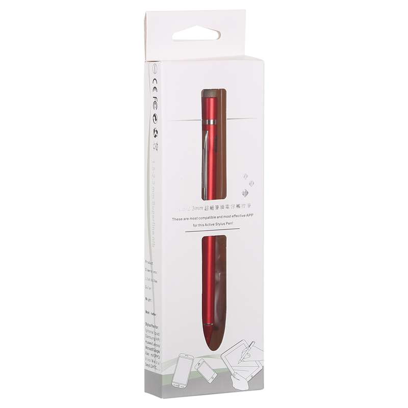 1.5-2.3mm Rechargeable Capacitive Touch Screen Active Stylus Pen(Black)