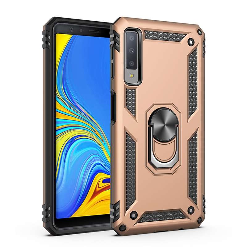 Sergeant Armor Shockproof TPU + PC Protective Case for Galaxy A7 2018, with 360 Degree Rotation Hold