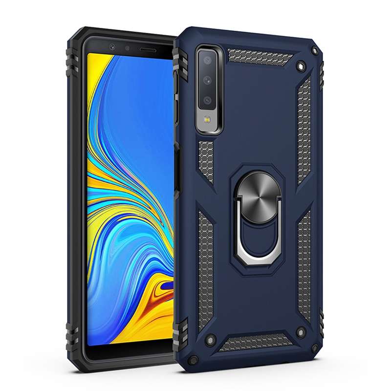 Sergeant Armor Shockproof TPU + PC Protective Case for Galaxy A7 2018, with 360 Degree Rotation Hold