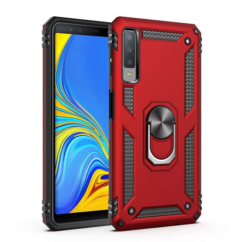 Sergeant Armor Shockproof TPU + PC Protective Case for Galaxy A7 2018, with 360 Degree Rotation Hold