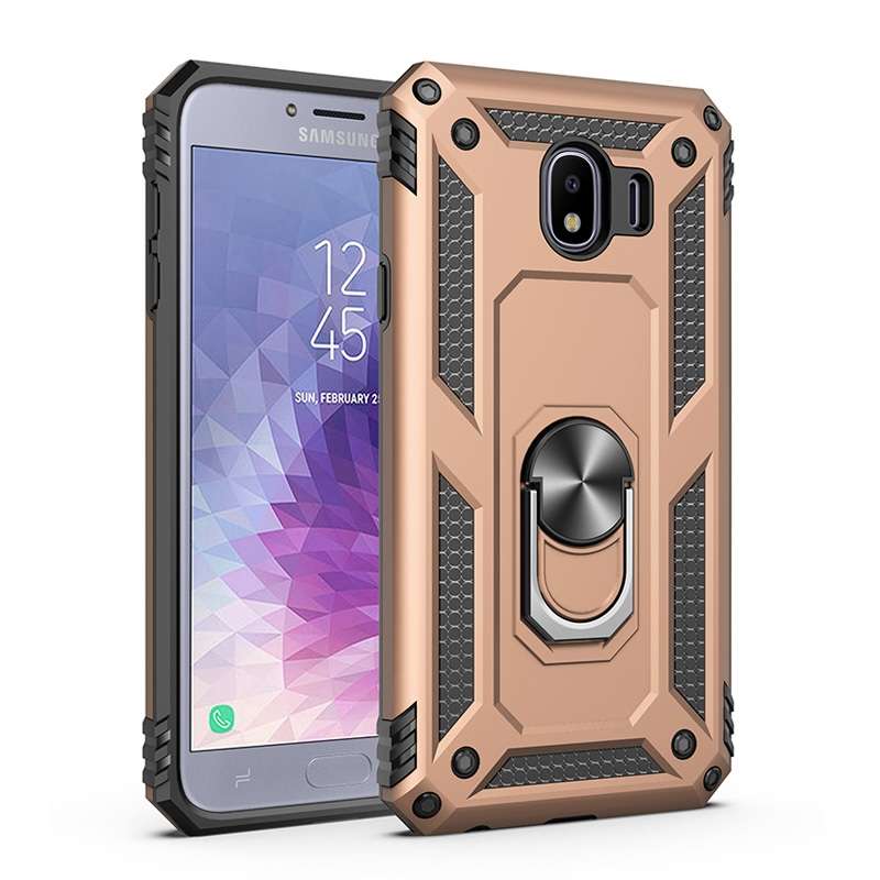 Sergeant Armor Shockproof TPU + PC Protective Case for Galaxy J4 2018, with 360 Degree Rotation Hold