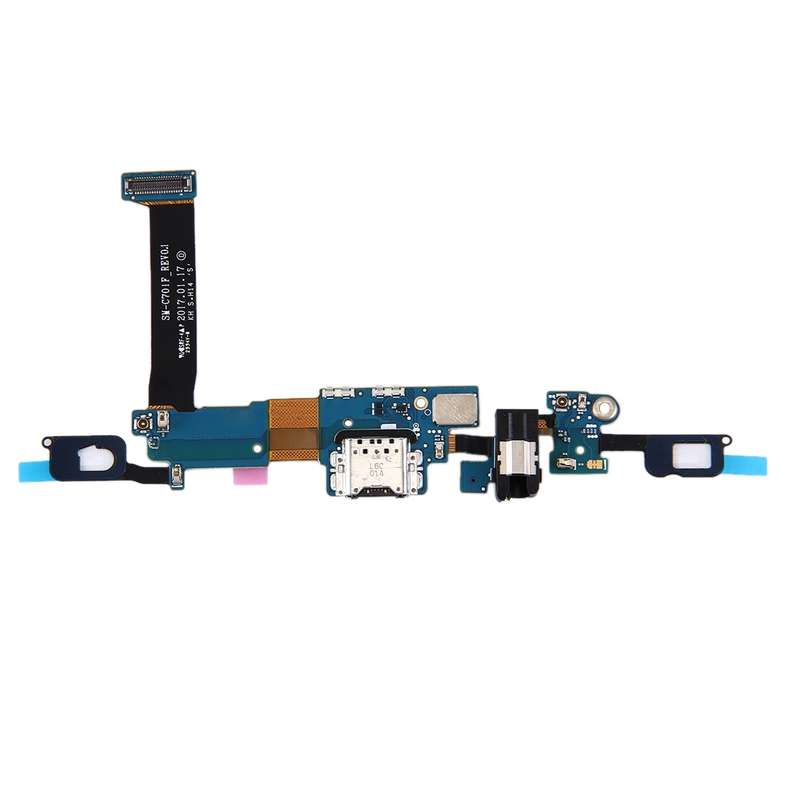 For Galaxy C7 Pro / C701F Charging Port + Home Button + Earphone Jack Flex Cable