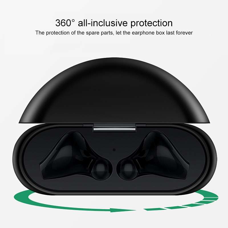 For Huawei FreeBuds 3 Silicone Wireless Bluetooth Earphone Protective Case Storage Box(Black)