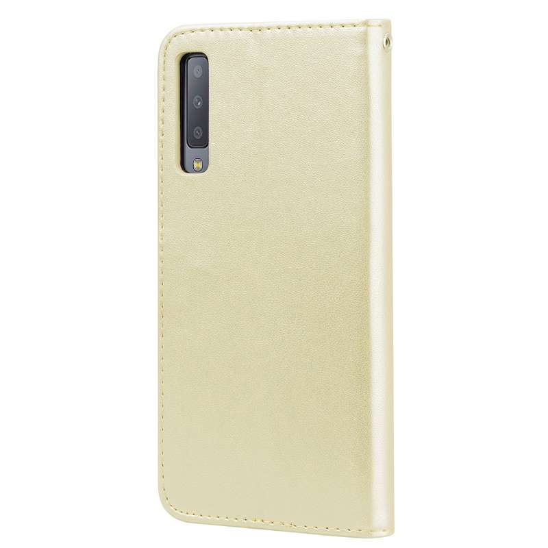Rose Embossed Horizontal Flip PU Leather Case for Samsung Galaxy A7 (2018) , with Holder & Card Slot