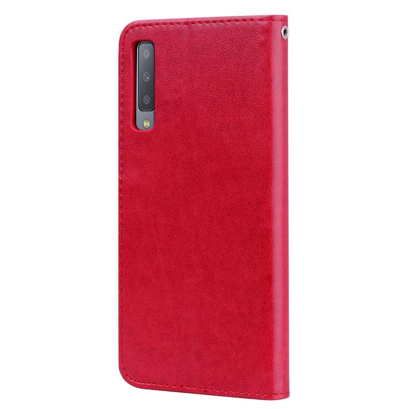 Rose Embossed Horizontal Flip PU Leather Case for Samsung Galaxy A7 (2018) , with Holder & Card Slot