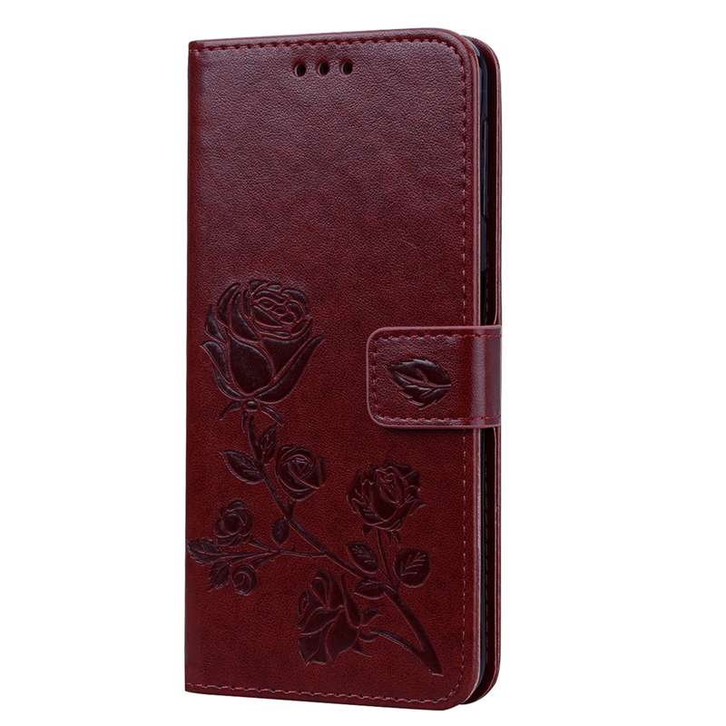Rose Embossed Horizontal Flip PU Leather Case for Samsung Galaxy A7 (2018) , with Holder & Card Slot