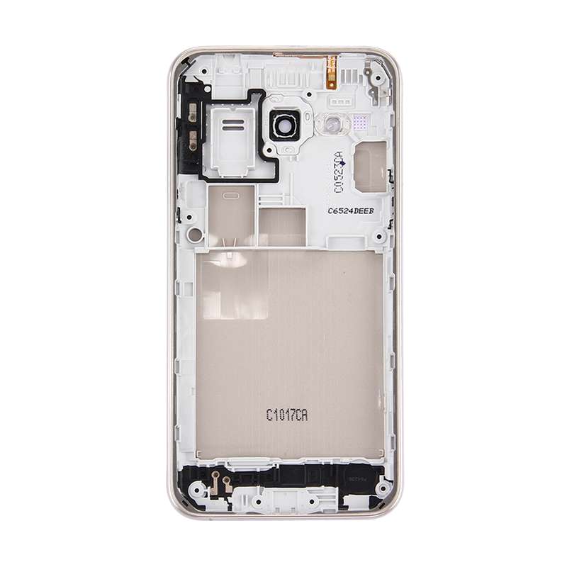 For Galaxy J3 (2016) / J320 (Double card version) Battery Back Cover + Middle Frame Bezel (Gold)