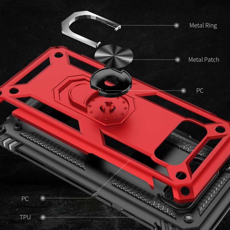 Armor Shockproof TPU + PC Protective Case for Galaxy S8, with 360 Degree Rotation Holder(Black)