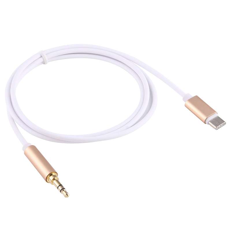 1m USB-C / Type-C to 3.5mm Male Audio Adapter Cable(Black)