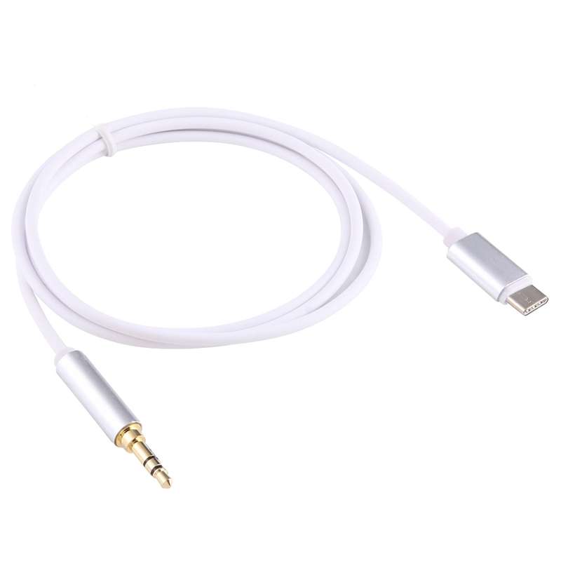 1m USB-C / Type-C to 3.5mm Male Audio Adapter Cable(Black)