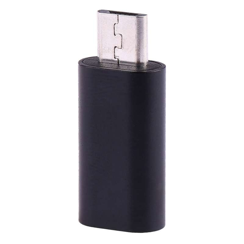 USB-C / Type-C Female to Micro USB Male Converter Adapter (Black)