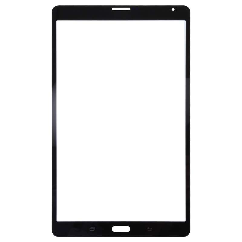 For Galaxy Tab S 8.4 LTE / T705 Front Screen Outer Glass Lens (Black)