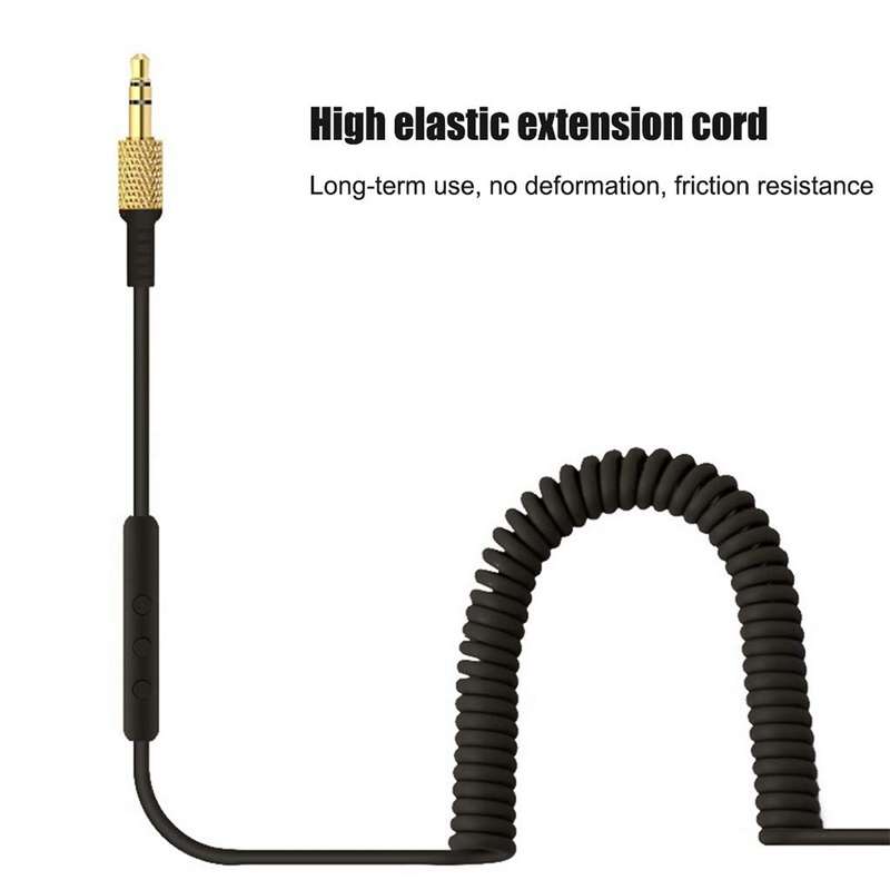Wire-controlled Call Version 3.5mm Male to Male Earphone Cable for Marshall Earphones, Cable Length: