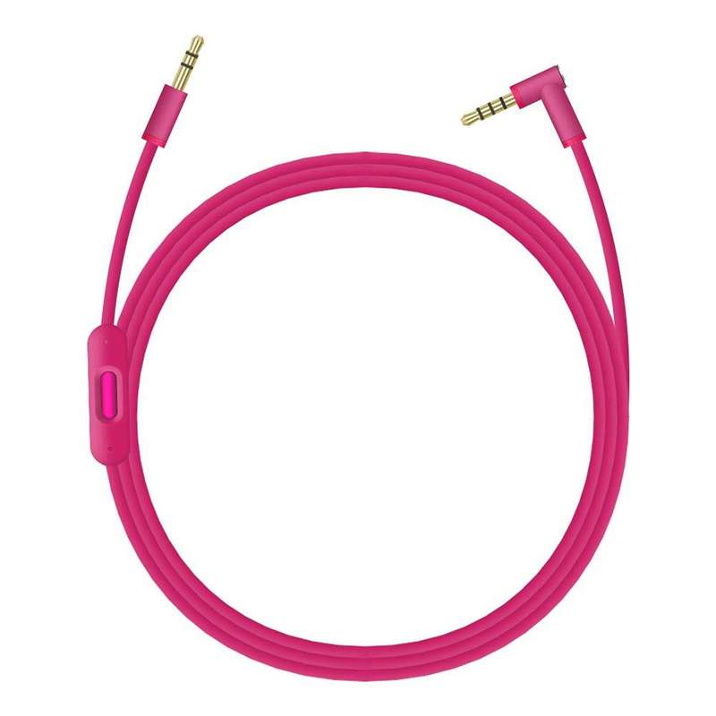 ZS0087 3.5mm Male to Male Earphone Cable with Mic & Wire-controlled, Cable Length: 1.4m(White)