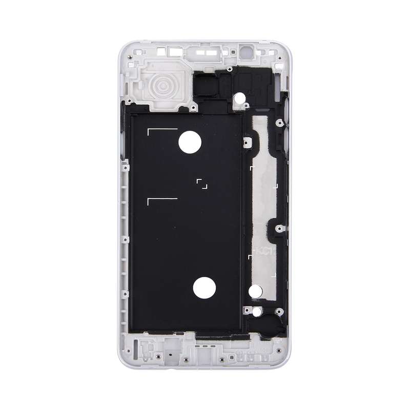 For Galaxy J7 (2016) / J710 Front Housing LCD Frame Bezel Plate (Grey)