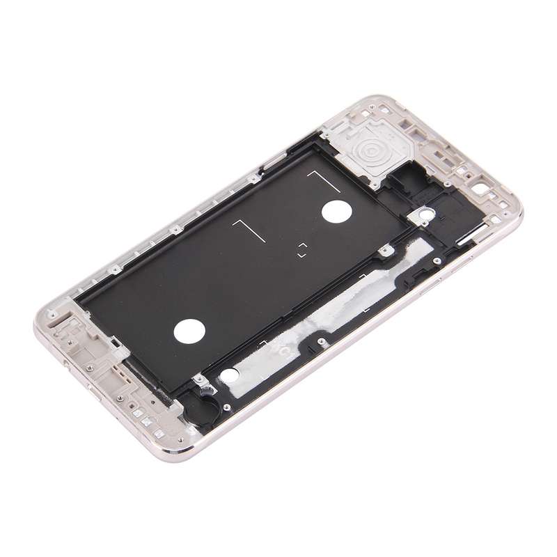 For Galaxy J7 (2016) / J710 Front Housing LCD Frame Bezel Plate (Grey)