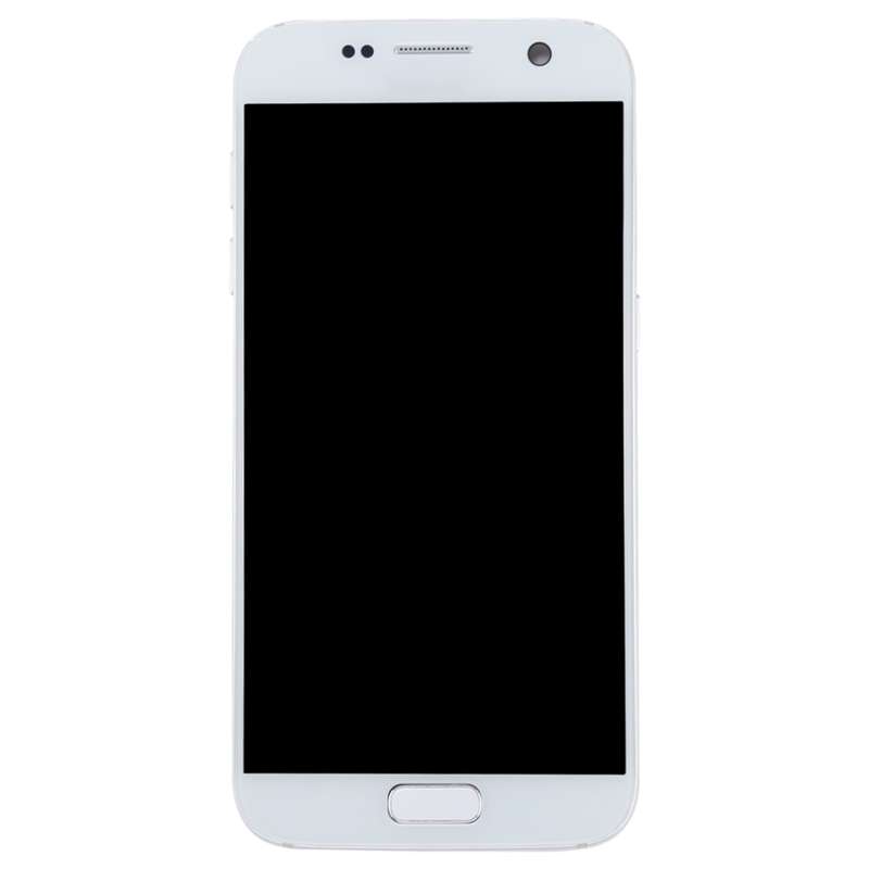 OLED LCD Screen for Galaxy S7 / G930V Digitizer Full Assembly with Frame (Grey)