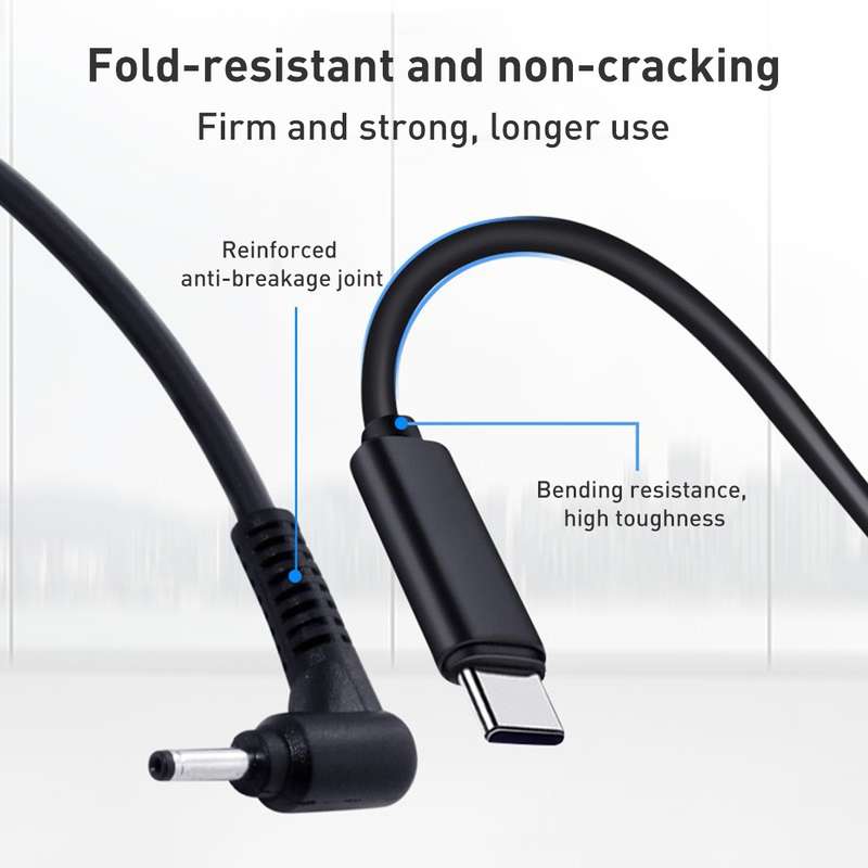 USB-C / Type-C to 5.5 x 2.1mm Laptop Power Charging Cable, Cable Length: about 1.5m