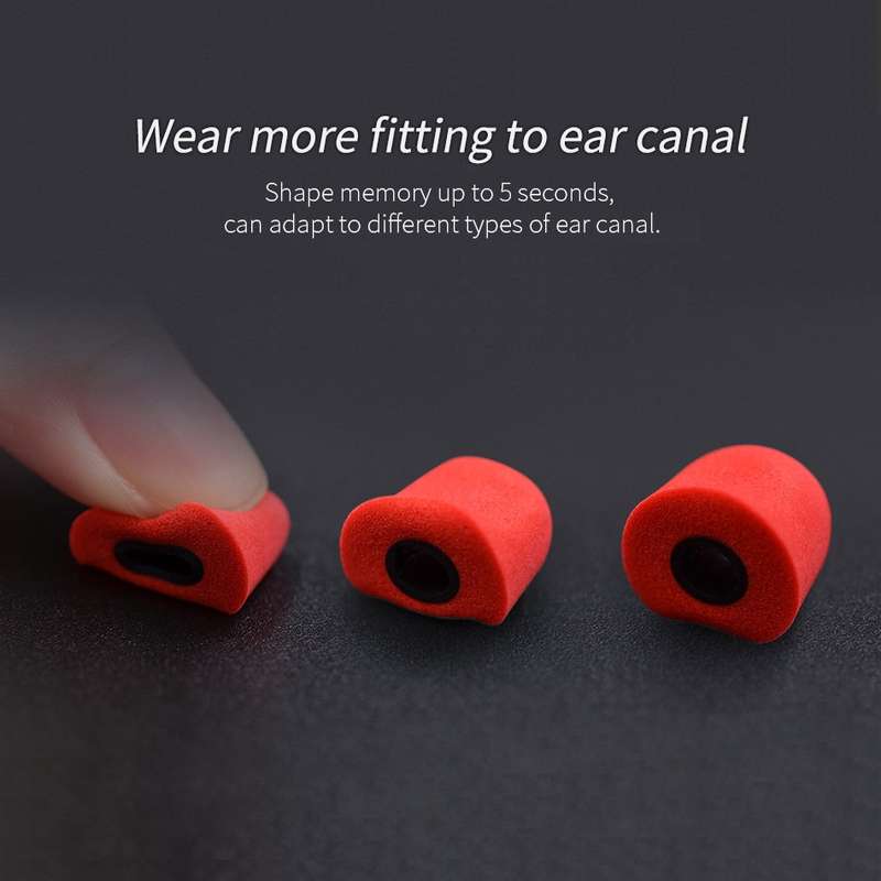KZ 6 PCS Sound Insulation Noise Cancelling Memory Foam Earbuds Kit for All In-ear Earphone, Size: L