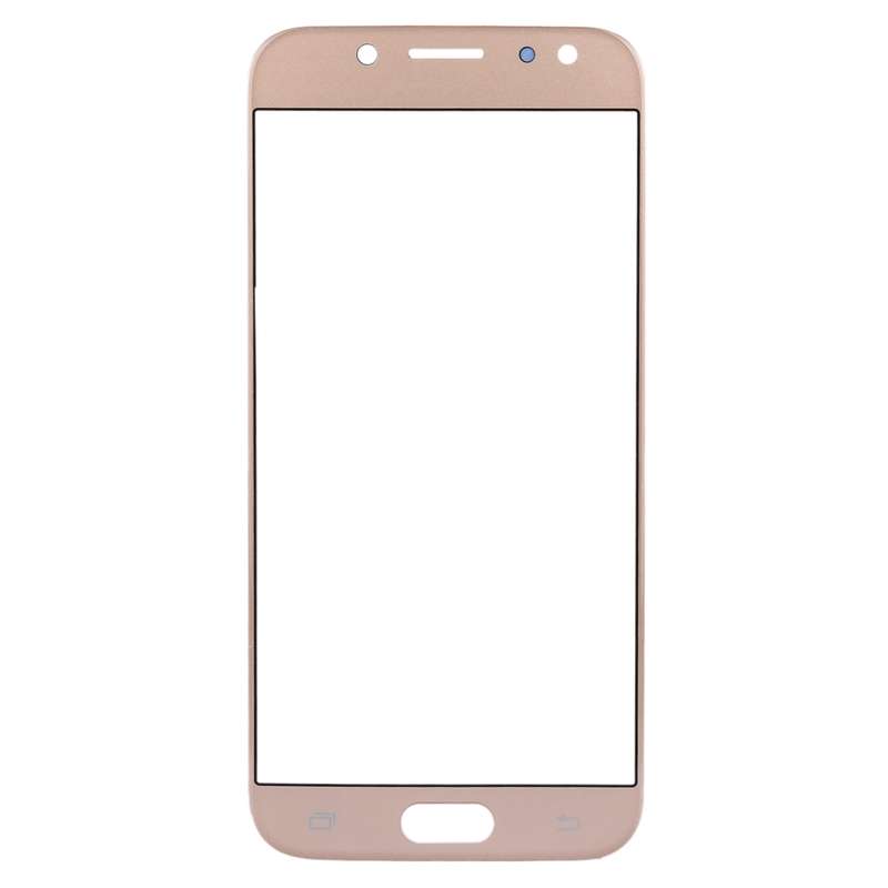 For Galaxy J7 (2017) / J730 Front Screen Outer Glass Lens (Black)