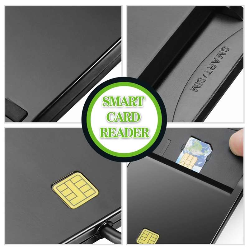 ROCKETEK SCR1 CAC ID SIM Chip Smart Card Reader