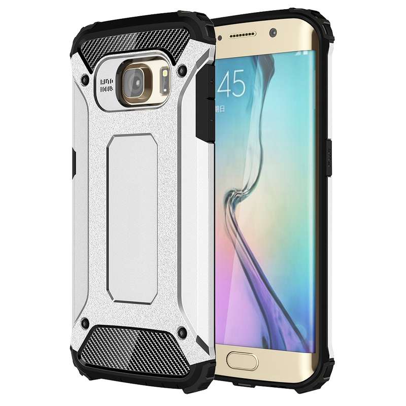 For Galaxy S6 Edge / G925 Tough Armor TPU + PC Combination Case (Grey)