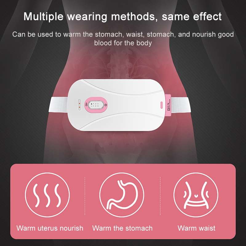 Women Menstrual Cramp Relief Pain Health Care Warm Uterus Belt Heat Moxibustion and Nuan Gongbao Hot