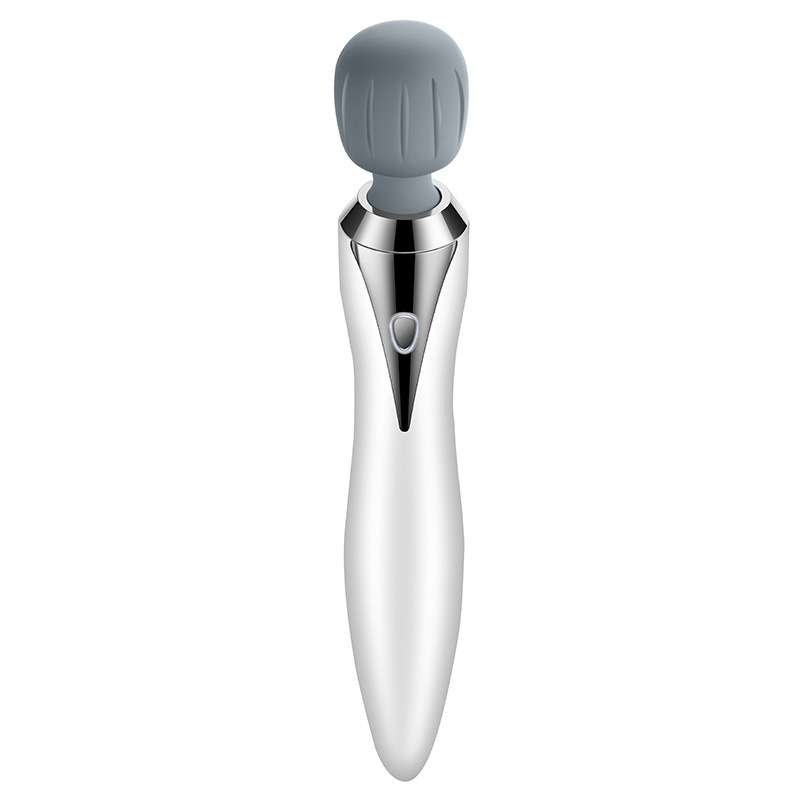 Portable Mini Multifunctional Physiotherapy Electric Hand-held Massage Stick(White)