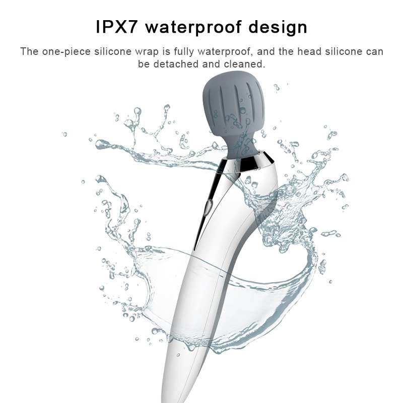 Portable Mini Multifunctional Physiotherapy Electric Hand-held Massage Stick(White)