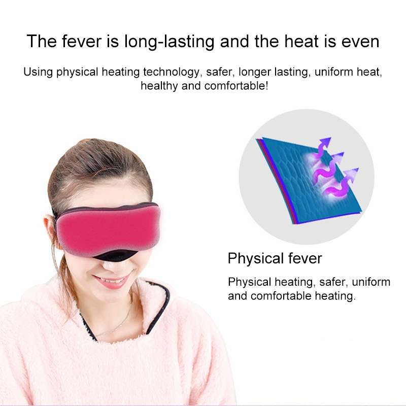 USB Charging Heating Steam Sleep Eye Mask (Purple)