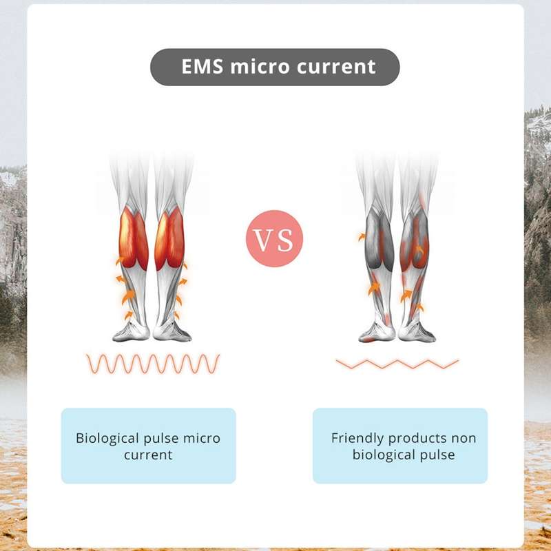 EMS Rechargeable Pulse Foot Massage Machine Foot Pad Physical Therapy with Remote Control