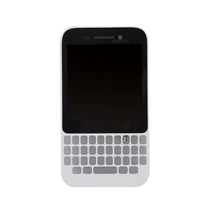 Original LCD Screen for BlackBerry Q5 Digitizer Full Assembly with Frame(White)