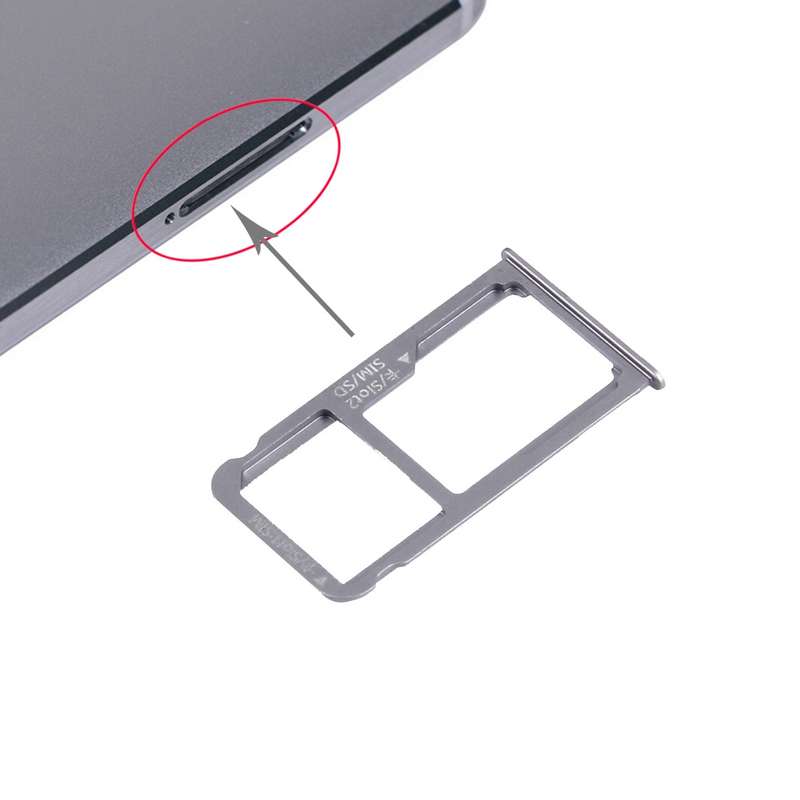 For Huawei Mate 8 Nano SIM + Micro SD / Nano SIM Card Tray(Gold)