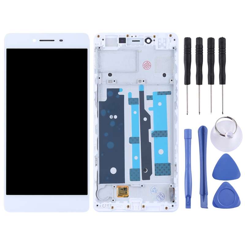 TFT LCD Screen for OPPO R7s Digitizer Full Assembly with Frame(White)