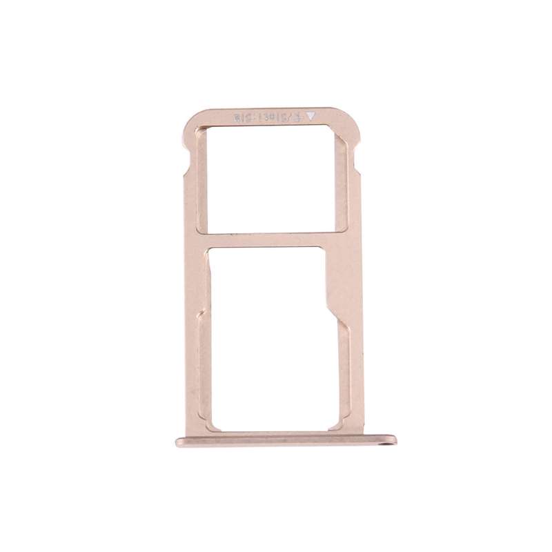 For Huawei Honor V8 Nano SIM + Micro SD / Nano SIM Card Tray(Gold)