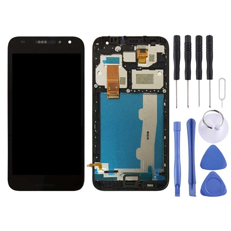 OEM LCD Screen for Alcatel A3 5046 / 5046D / 5046X / OT5046 Digitizer Full Assembly with Frame (Blac