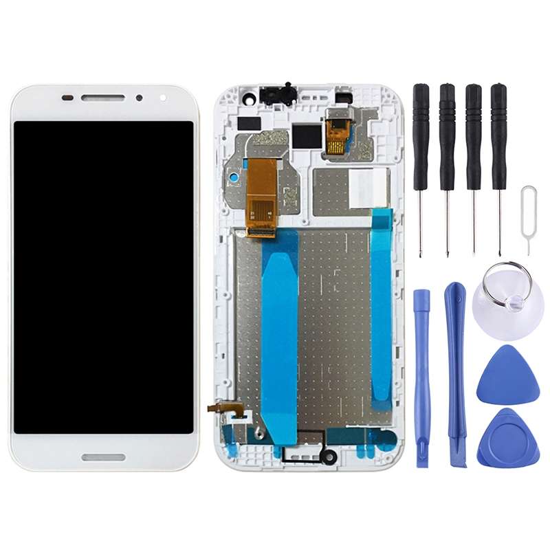 OEM LCD Screen for Vodafone Smart N8 VFD610 Digitizer Full Assembly with FrameWhite)