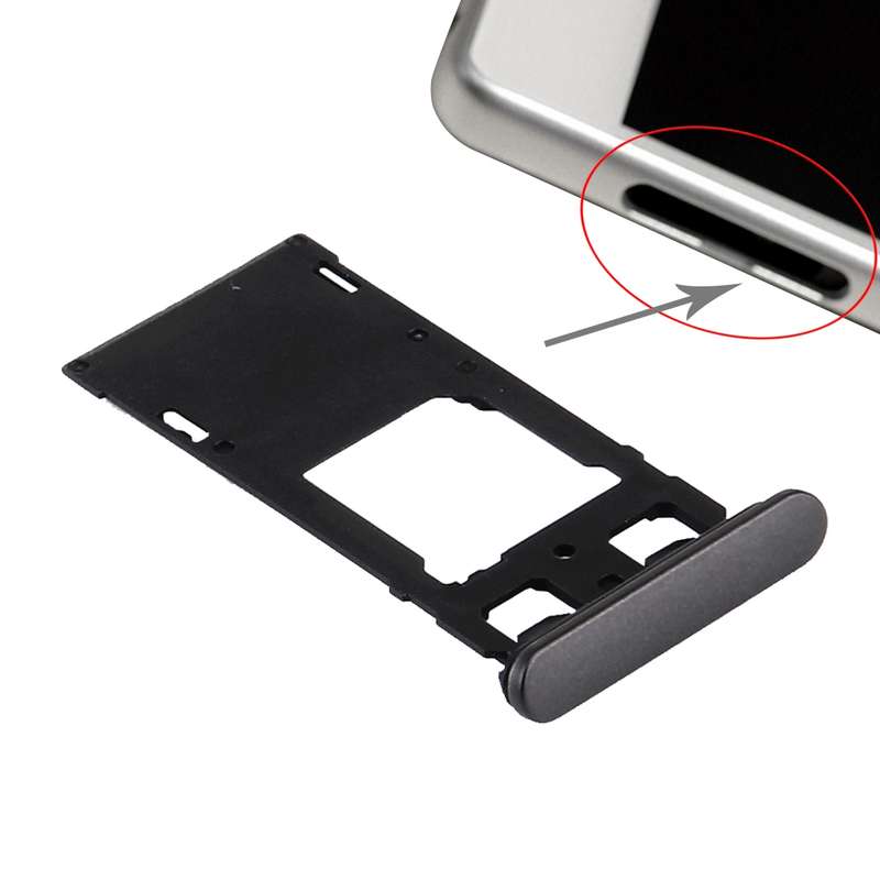 SIM Card Tray + Micro SD / SIM Card Tray + Card Slot Port Dust Plug for Sony Xperia X (Dual SIM Vers