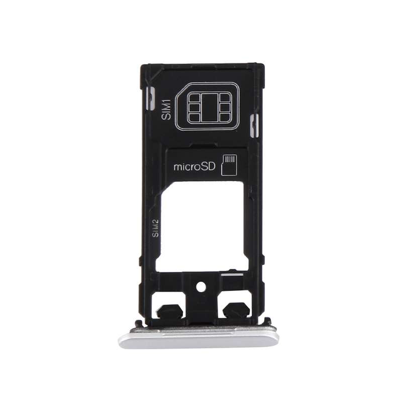 SIM Card Tray + Micro SD / SIM Card Tray + Card Slot Port Dust Plug for Sony Xperia X (Dual SIM Vers