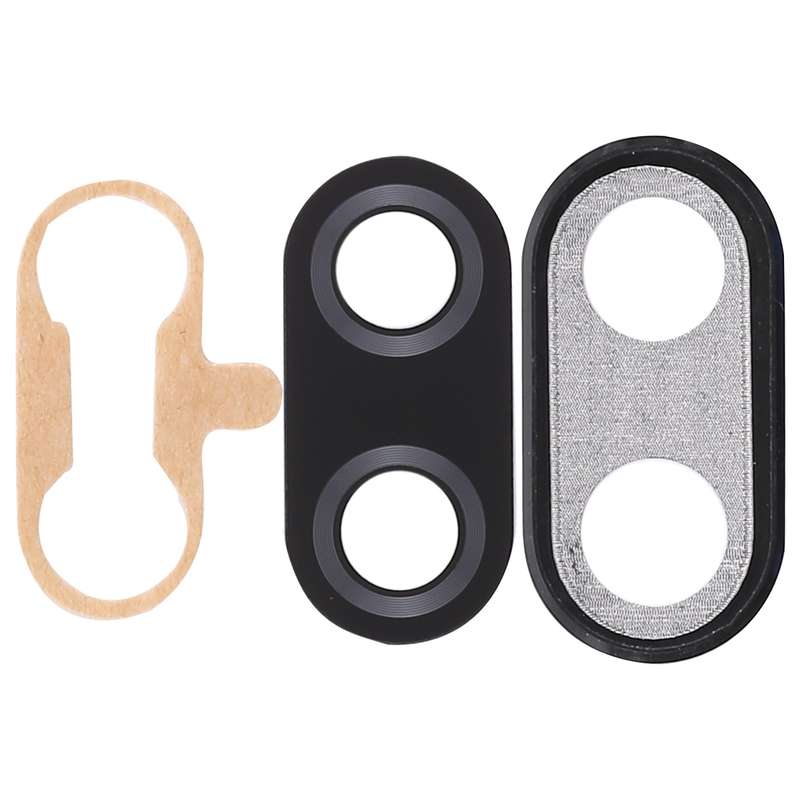 For Huawei Nova 3i 10pcs Back Camera Bezel with Lens Cover & Adhesive (Black)