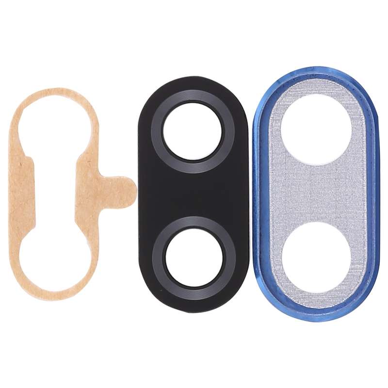 For Huawei Nova 3i 10pcs Back Camera Bezel with Lens Cover & Adhesive (Black)