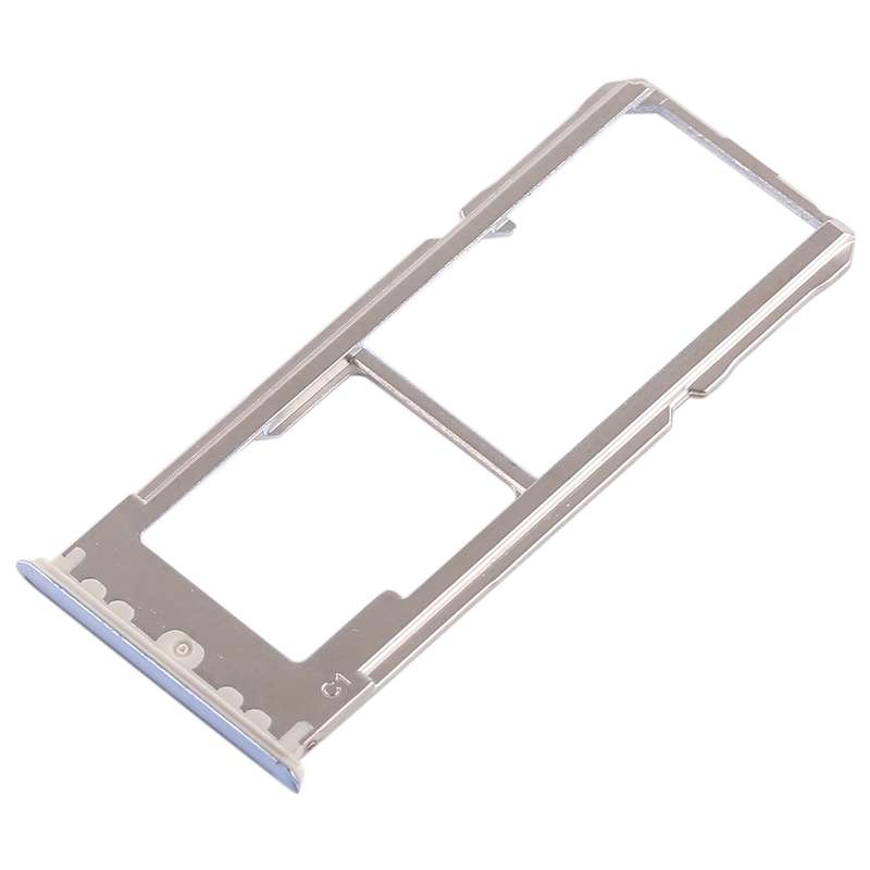 For OPPO A3 2 x SIM Card Tray + Micro SD Card Tray (Red)