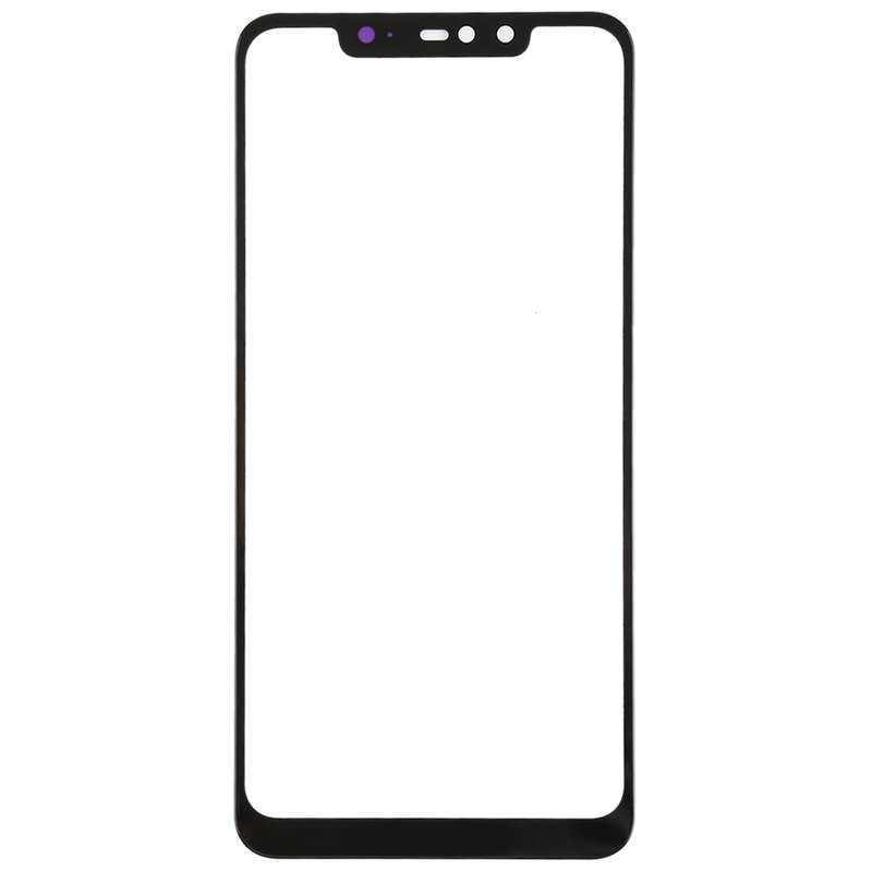 Front Screen Outer Glass Lens for Xiaomi Redmi Note 6 Pro(Black)