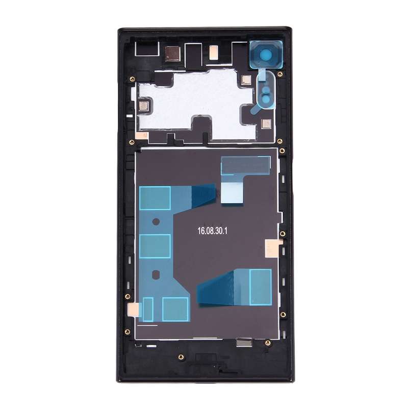 Back Battery Cover + Back Battery Bottom Cover + Middle Frame for Sony Xperia XZ(Black)
