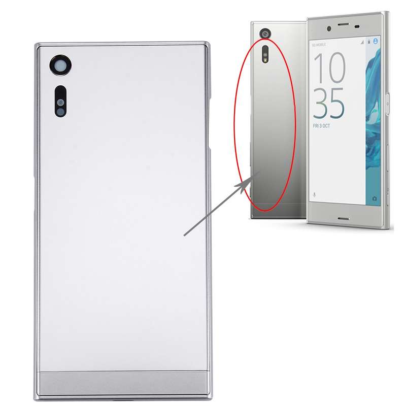 Back Battery Cover + Back Battery Bottom Cover + Middle Frame for Sony Xperia XZ(Black)