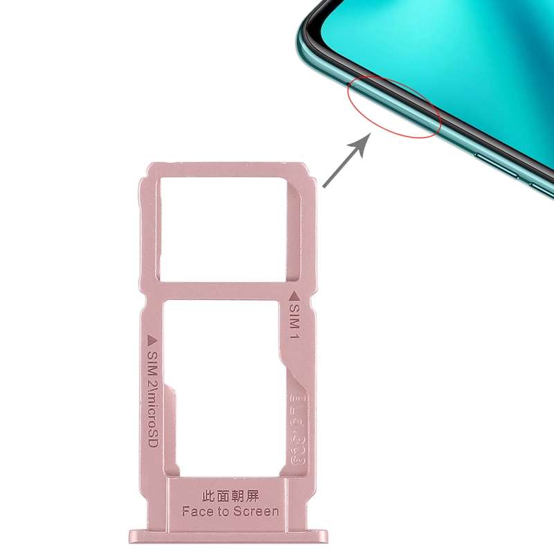 For OPPO R11 Plus SIM Card Tray + SIM Card Tray / Micro SD Card Tray (Silver)