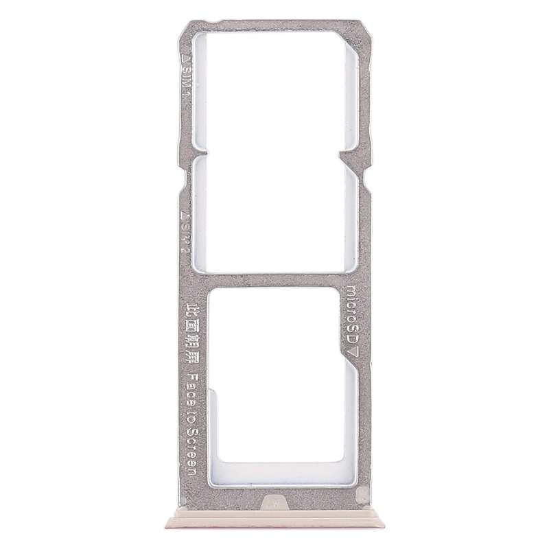 For OPPO A77 2 x SIM Card Tray + Micro SD Card Tray (Black)